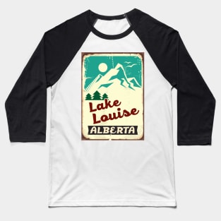 Lake Louise Alberta Canada Skiing Ski Banff National Park Baseball T-Shirt